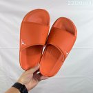 eighty Break Slide slippers, simple black and white color scheme, synthetic leathe_424