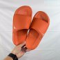 eighty Break Slide slippers, simple black and white color scheme, synthetic leathe_424