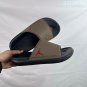 eighty Break Slide slippers, simple black and white color scheme, synthetic leathe_426