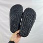 eighty Break Slide slippers, simple black and white color scheme, synthetic leathe_426