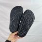 eighty Break Slide slippers, simple black and white color scheme, synthetic leathe_430