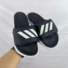 eighty-five Adilette Alpha slippers, classic black and white color scheme+three ba_1186