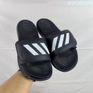 eighty-five Adilette Alpha slippers, classic black and white color scheme+three ba_1376