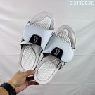 eighty-five Break Slide slippers,  replica white synthetic leather with fabr_2976