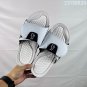 eighty-five Break Slide slippers,  replica white synthetic leather with fabr_2976