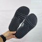 ninety-five Hydro 12 slippers, made of white synthetic leather and gold Flyman log_3897