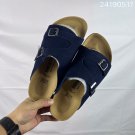 one hundred and fifteenBirkenstock black double strap sandals, made in Germany, with a s