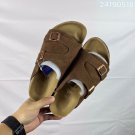 one hundred and fifteenBirkenstock black double strap sandals, made in Germany, with a s_3497