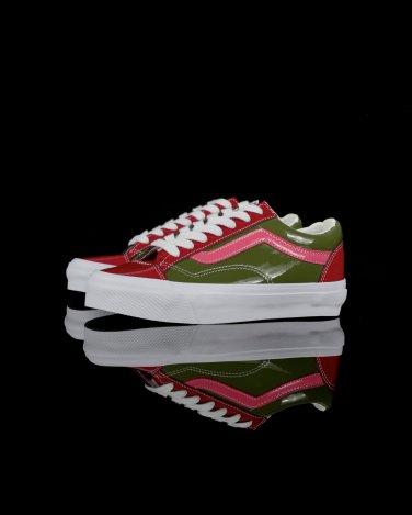 one hundred and fortyVans Premium Old Skool Fansi official patent leather casual board
