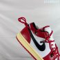 one hundred and ninetyAJ1 Low Chicago red, white, and black color scheme, inspired by th