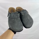 one hundred and thirtyThe Boken style semi slippers are made of cow suede material, whic