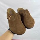 one hundred and thirtyThe Boken style semi slippers are made of cow suede material, whic_1718