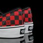 one hundred and thirtyValentino x Vans collaborationRed and black checkerboard low cut
