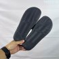 sixty Benassi black slippers, classic minimalist design, synthetic leather upper+whi