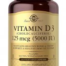Solgar Vitamin D3 (Cholecalciferol) 125 mcg (5000 IU), 240 Vegetable Capsules