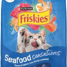 Purina Friskies Dry Cat Food Seafood Sensations With Salmon, Tuna, and Shrimp Flavors