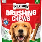 Milk-Bone Brushing Chews Daily Dental Dog Treats, Chicken Flavor, Large, 25 Count