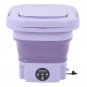8L Portable Small Foldable Washing Machine with Spin Dryer For Socks Underwear Panties