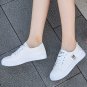 Casual Low-Top Lace-Up Shoes, Comfortable Flat Rubber Sole, Lightweight Fabric Upper Sneakers