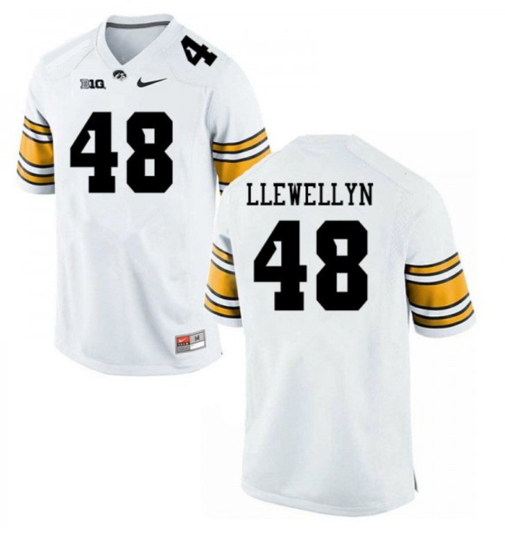 Iowa Hawkeyes Max Llewellyn 48 Men's 2025 Football Jersey