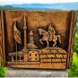 Hand Carved Wood Folk Art Tirana Albania King Horse Castle Picture 15"x12" Signe