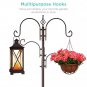 Complete Bird Feeder Set with Bronze Metal Stand Suet Water Bowl Tube and Tray