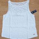N066 New Womens top HOLLISTER Size L White