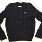 L855 New Mens sweater HOLLISTER Size L Dark Navy