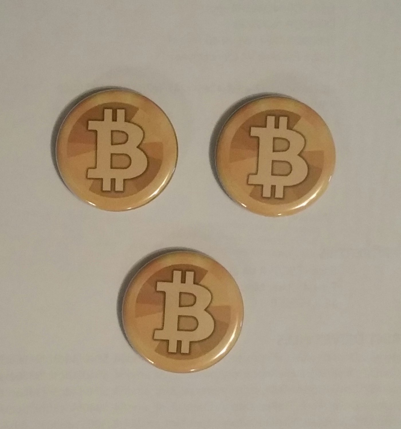 1.25" Fridge Magnet Button Bitcoin Game Coin 1.25 in (Approx. 32mm) 'Buy 2 Get 1 Free'