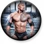 1.25" Pinback Button Badge WWE - The Rock 1 1/4" Rd. Button
