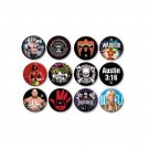 Lot of 12 1.25" Pinback Buttons WWE Wrestling Legeng