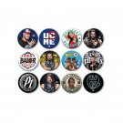 Lot of 12 1.25" Pinback Buttons WWE Wrestling Suprstars
