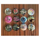 Lot of 12 1.25" Pinback Buttons Pink Floyd