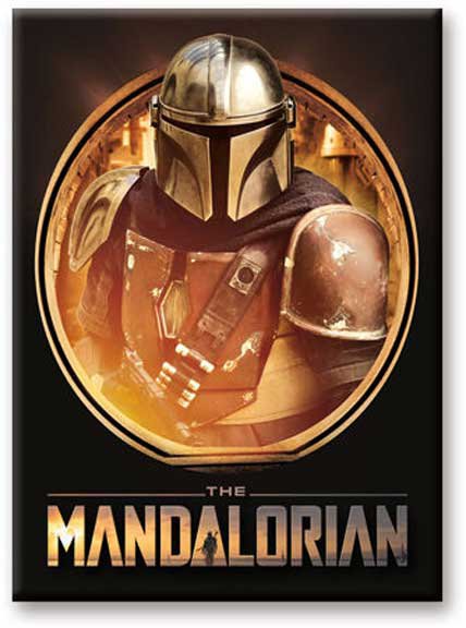 Star Wars - The Mandalorian Circle 2.5" x 3.5" Flat Fridge Magnet #94497