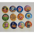 Lot of 12 1.25" Pinback Buttons Spongebob Squarepants