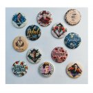 Lot of 12 1.25" Pinback Buttons Kahlo