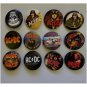 Lot of 12 1.25" Pinback Buttons ACDC