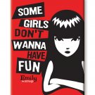 Emily the Strange - Some Girls 2.5" x 3.5" Flat Fridge Magnet #941206