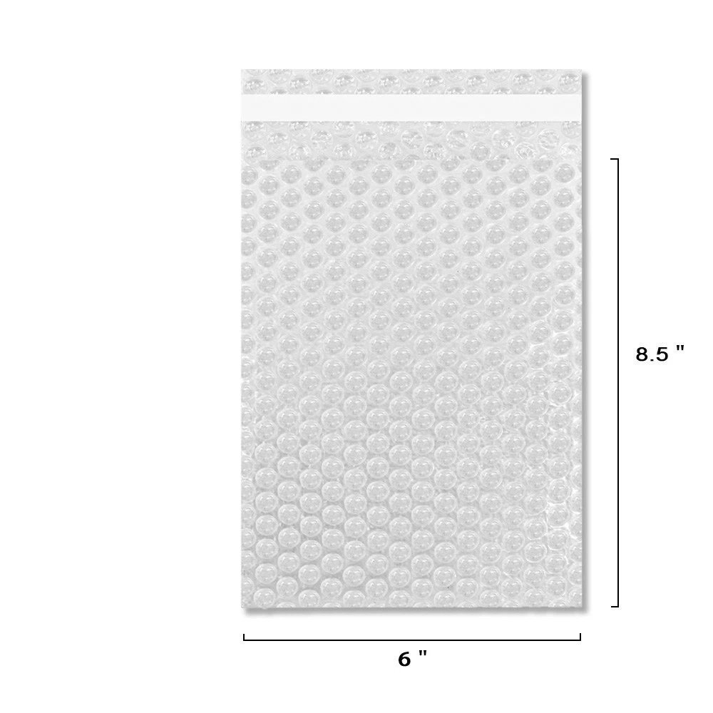 10 Bubble Out Pouches Bags Wrap Cushioning Self Seal Clear 6" x 8.5"