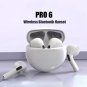 Air Pro6 EarPodsTws Earphone Bluetooth Wireless  Headset Pods Wireless Headphones Pro 6 Earbuds