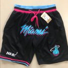 JUST DON Miami Heat black shorts