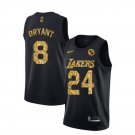 Los Angeles Lakers 8 24 Kobe Bryant Black  1