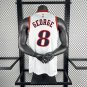 26th season 76ers retro white No. 8 George