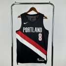 26th season Trail Blazers away Black No. 8 Afdia