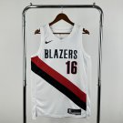26th season Trail Blazers home white 16th Yang Hansen
