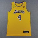 Lakers 4 yellow round neck