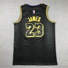 Lakers 23 Black Serpent Pattern