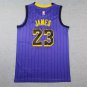 Lakers 23 Purple Striped City Edition