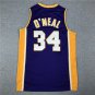 Lakers 34 Purple V-neck Retro