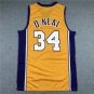 Lakers 34 Yellow V-neck Retro